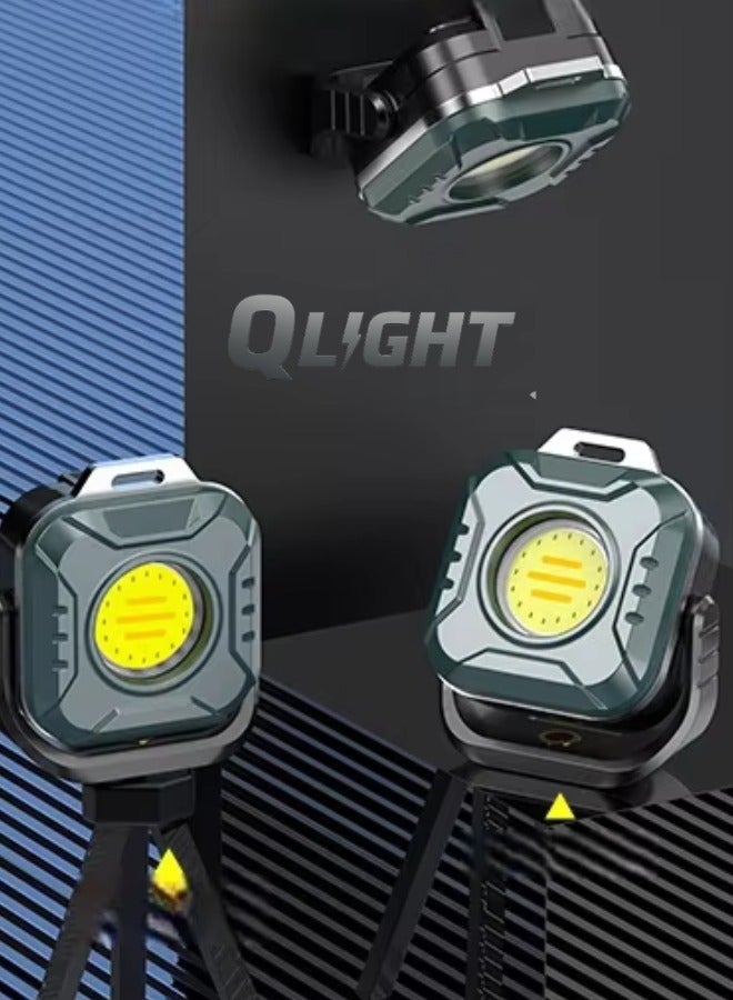 QLIGHT 2PACK Rechargeable Mini Flashlight Outdoor Led Torch Light, COB Camping Lights Outdoor, Adjustable Color Temp (2700K-8000K), Waterproof, Emergency Light Rechargeable, Light for Camping - Image 4